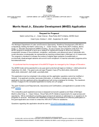 Document preview: Educator Development (Mhed) Application - Michigan