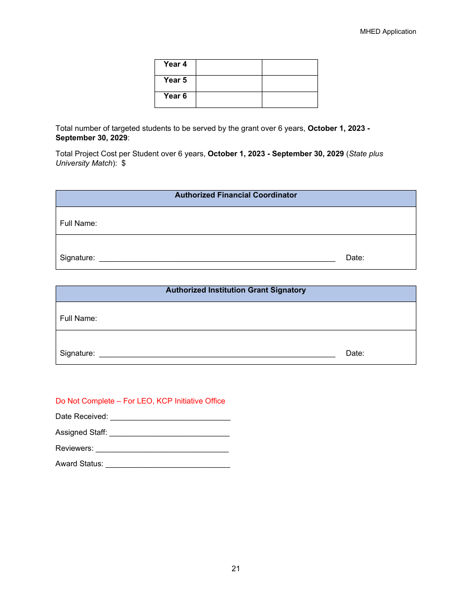 Educator Development (Mhed) Application - Michigan, Page 21