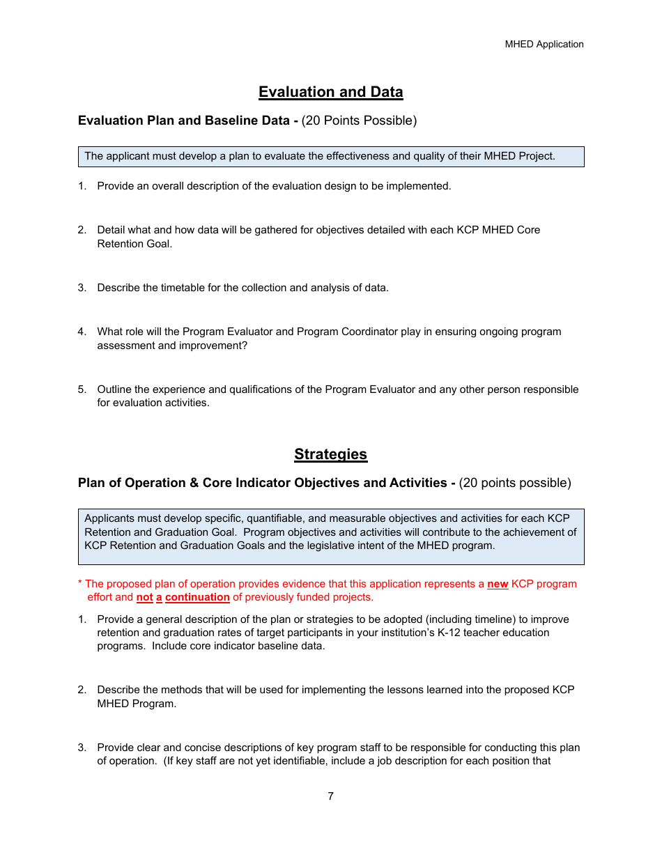 Educator Development (Mhed) Application - Michigan, Page 7