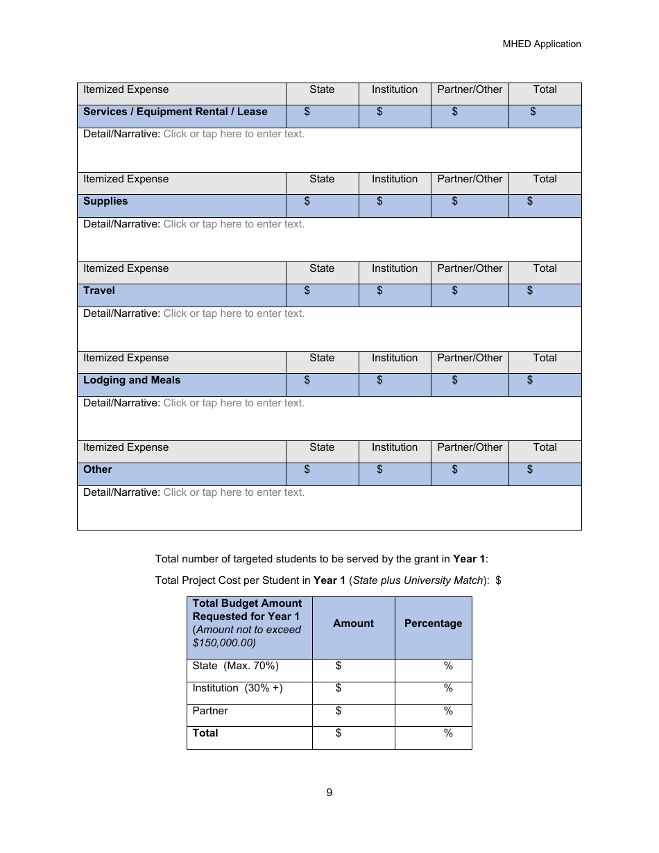 Educator Development (Mhed) Application - Michigan, Page 9