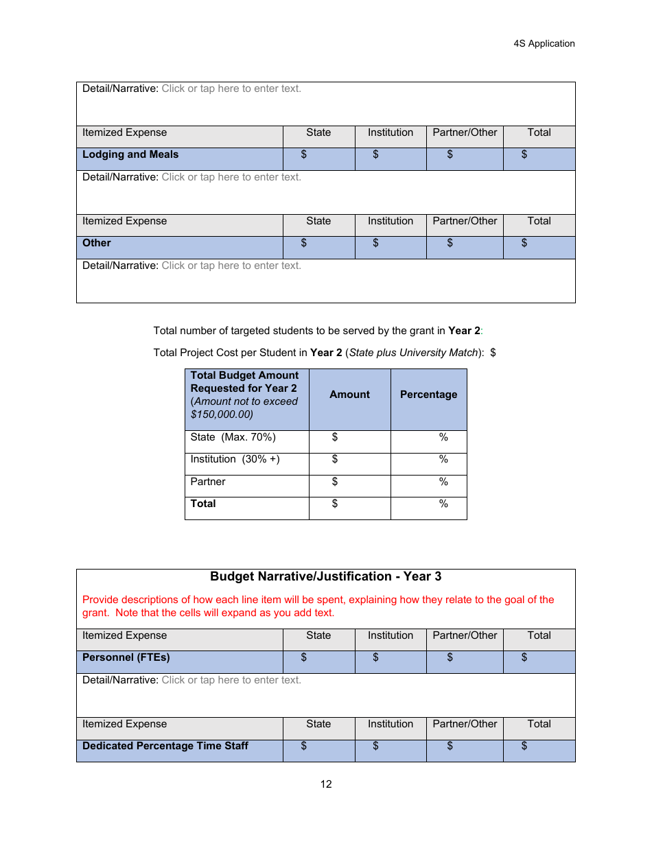 Select Student Support Services (4s) Application - Michigan, Page 12