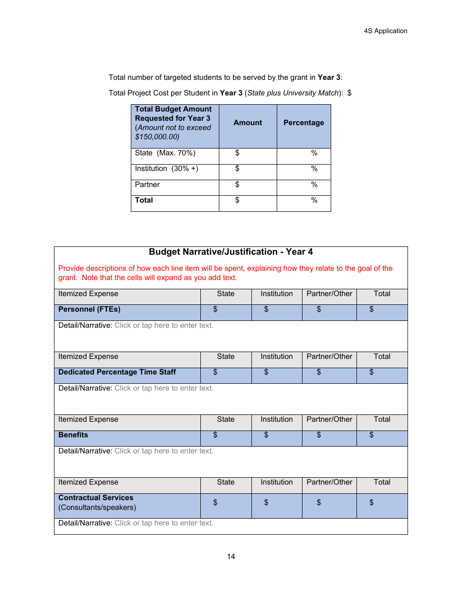 Select Student Support Services (4s) Application - Michigan, Page 14