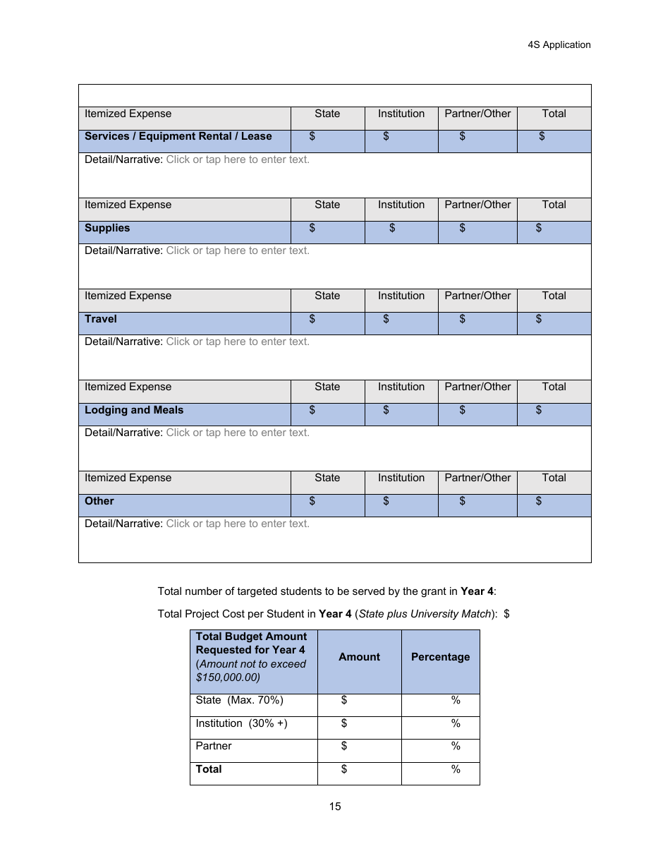 Select Student Support Services (4s) Application - Michigan, Page 15