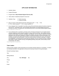 Select Student Support Services (4s) Application - Michigan, Page 2