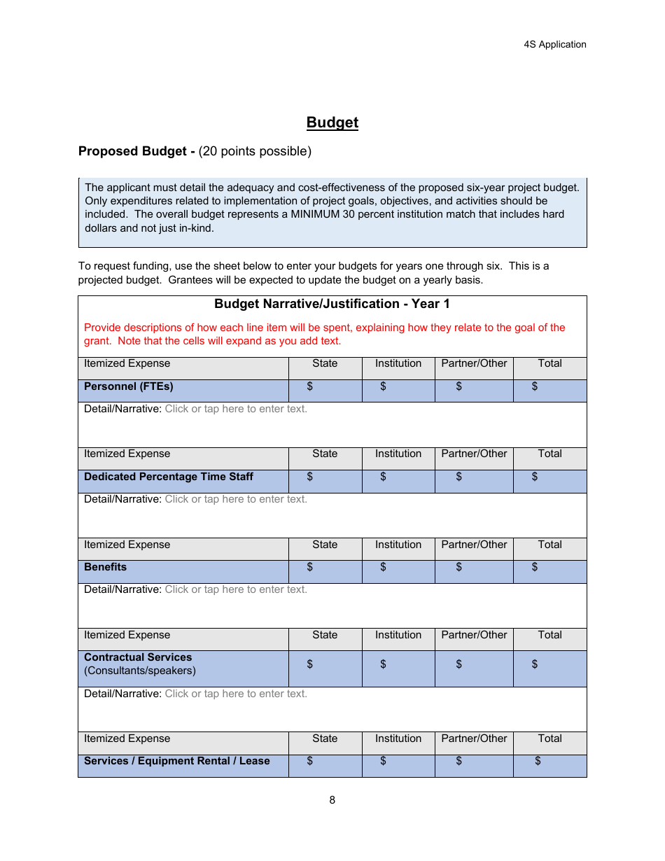 Select Student Support Services (4s) Application - Michigan, Page 8