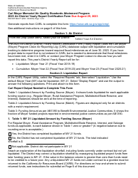 Document preview: Form MSCD/ITAB-077 Air District Yearly Report Certification Form - Carl Moyer Memorial Air Quality Standards Attainment Program - California, 2023