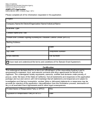 Document preview: Form MSCD/ISB-097 Aqip/Lcti Application - California