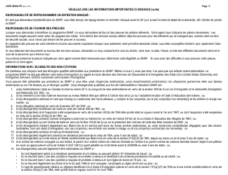 Instructions for Form LDSS-4826 Snap Application/Recertification - New York (French), Page 10