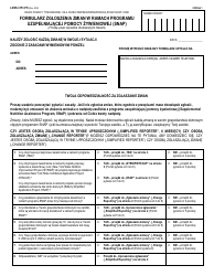 Document preview: Form LDSS-3151 Supplemental Nutrition Assistance Program (Snap) Change Report Form - New York (Polish)