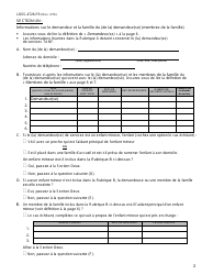 Form LDSS-4726 TANF Services Certification - New York (French), Page 2
