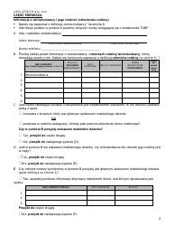 Form LDSS-4726 TANF Services Certification - New York (Polish), Page 2