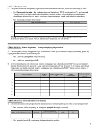 Form LDSS-4726 TANF Services Certification - New York (Polish), Page 3