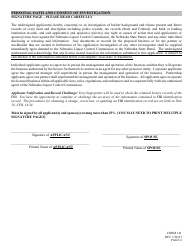 Form 141 Application for Farm Winery Branch Outlet - Nebraska, Page 4