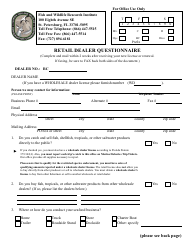 Document preview: Retail Dealer Questionnaire - Florida