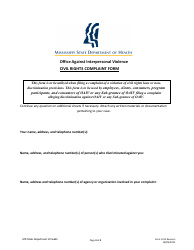 Document preview: Form 1153 Office Against Interpersonal Violence Civil Right Complaint Form - Mississippi