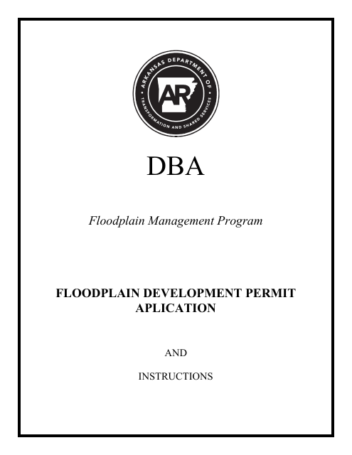 Floodplain Development Permit Application - Arkansas Download Pdf