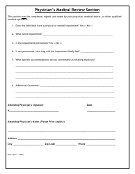Form EEO-9 Reasonable Accommodation External Request Form - Illinois, Page 2