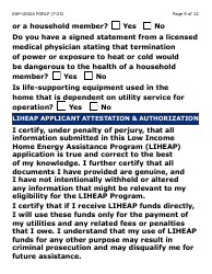 Form EAP-1002A-LP Liheap Application (Large Print) - Arizona, Page 9