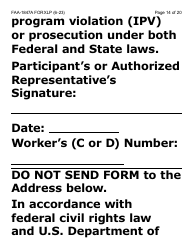 Form FAA-1847A-XLP Electronic Benefit Theft Replacement Request Form (Extra Large Print) - Arizona, Page 14