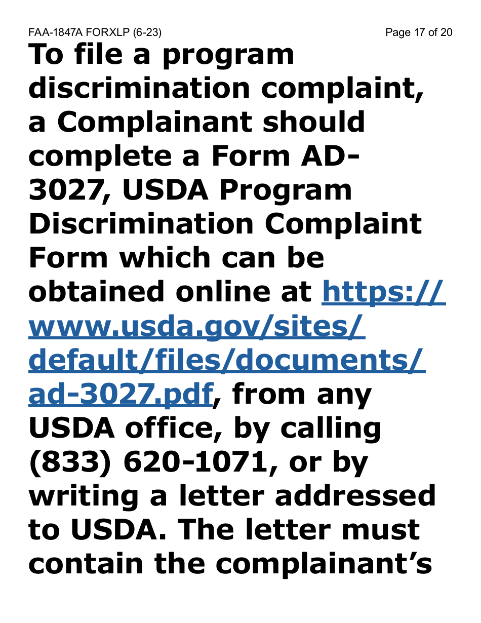 Form FAA-1847A-XLP Electronic Benefit Theft Replacement Request Form (Extra Large Print) - Arizona, Page 17