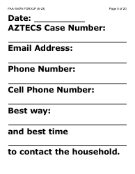 Form FAA-1847A-XLP Electronic Benefit Theft Replacement Request Form (Extra Large Print) - Arizona, Page 5