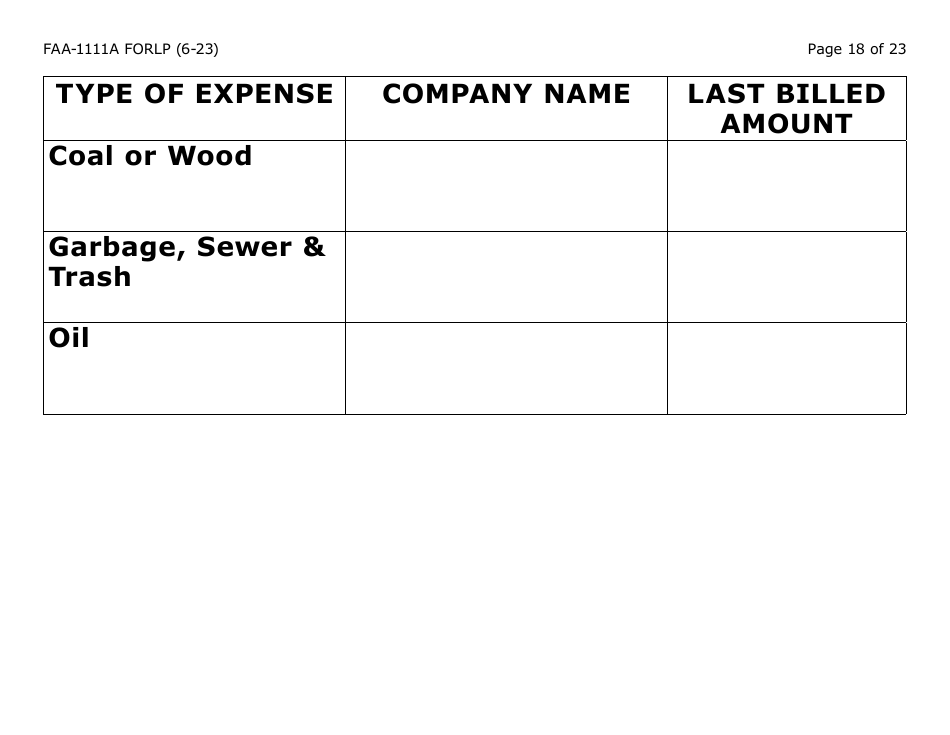 Form FAA-1111A-LP Participant Statement Verification Worksheet (Large Print) - Arizona, Page 18