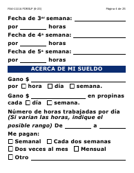 Formulario FAA-1111A-SXLP Formulario Para Verificar La Declaracion Del Participante (Letra Grande) - Arizona (Spanish), Page 4