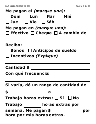 Formulario FAA-1111A-SXLP Formulario Para Verificar La Declaracion Del Participante (Letra Grande) - Arizona (Spanish), Page 5