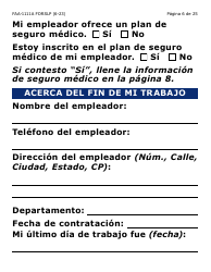 Formulario FAA-1111A-SXLP Formulario Para Verificar La Declaracion Del Participante (Letra Grande) - Arizona (Spanish), Page 6