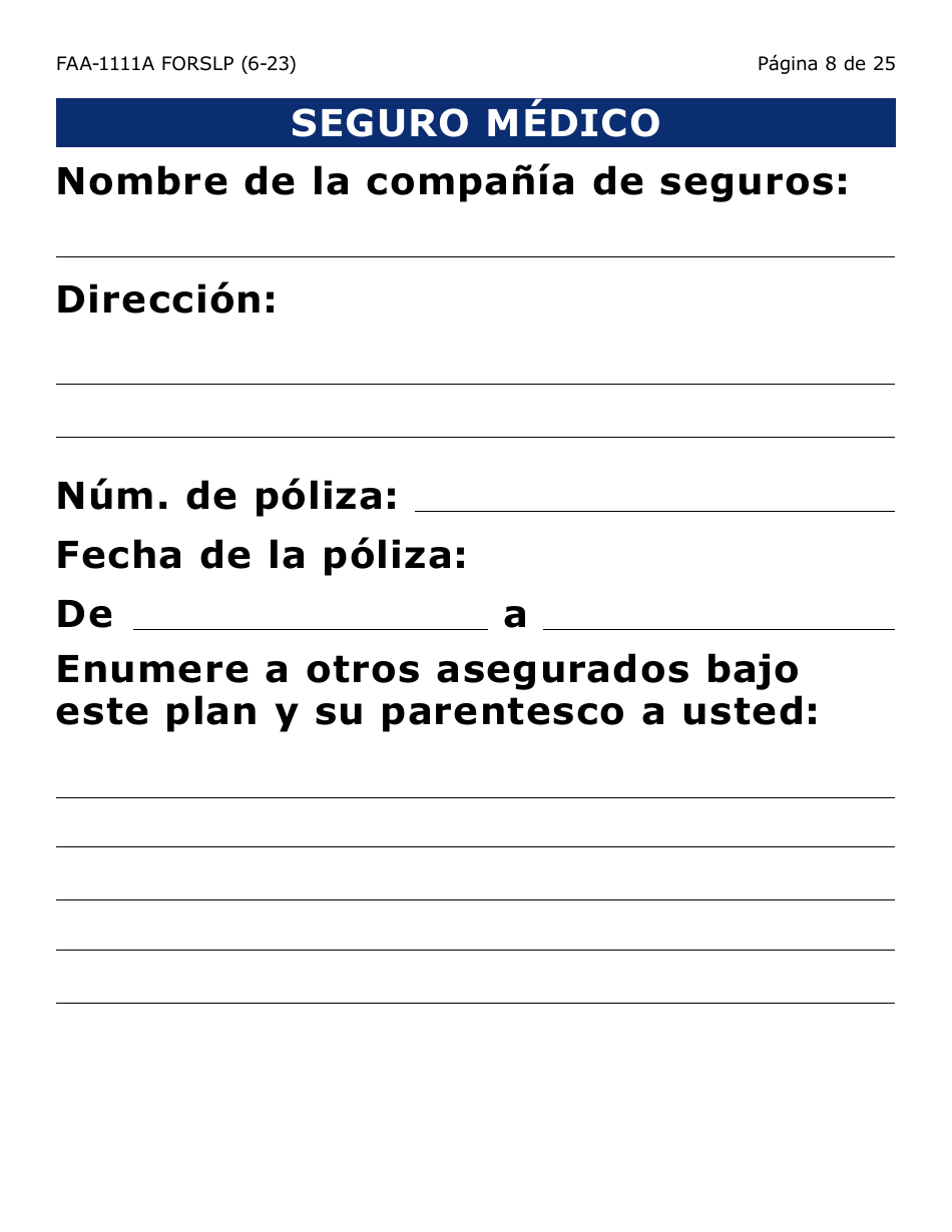 Formulario FAA-1111A-SXLP Formulario Para Verificar La Declaracion Del Participante (Letra Grande) - Arizona (Spanish), Page 8