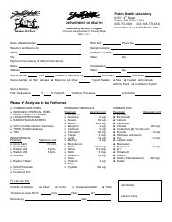 Document preview: Form 112 Water System Chemical Analyses Submissions - South Dakota