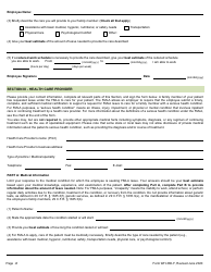 Form WH-380-F Certification of Health Care Provider for Family Member&#039;s Serious Health Condition Under the Family and Medical Leave Act, Page 2