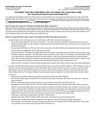 Document preview: Form F-44161AH Wic Cardholder Rights and Responsibilities - Wisconsin (Hmong)