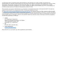 Formulario F-40103S Acuerdo De Elegibilidad - Senior Farmers&#039; Market Nutrition Program (Sfmnp) - Wisconsin (Spanish), Page 2