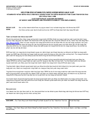 Document preview: Form F-03154AH Ilsp Participant Acknowledgement of Direct-Hire Worker and Provider Eligibility for Employment - Wisconsin (Hmong)