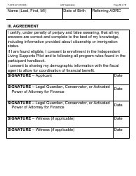 Form F-03161LP Independent Living Supports Pilot (Ilsp) Application - Wisconsin, Page 10