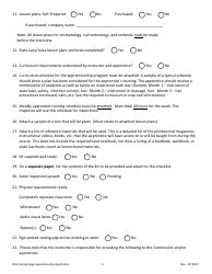 Cosmetology Apprenticeship Application - South Dakota, Page 4