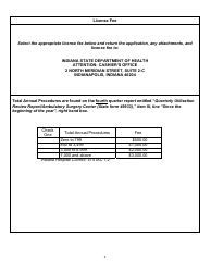 State Form 9340 Application for License to Operate an Ambulatory Outpatient Surgical Center - Indiana, Page 4