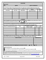 Application for School Personnel (Use Only for Institutional Directors) - Tennessee, Page 2
