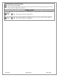 Application for School Personnel (Use Only for Institutional Directors) - Tennessee, Page 4