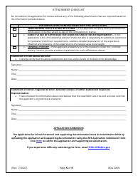 Application for School Personnel (Use Only for Institutional Directors) - Tennessee, Page 5