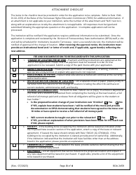 Application for Change of Institutional Location - Tennessee, Page 3