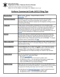 Form UCC1 Ucc Financing Statement - Rhode Island, Page 3