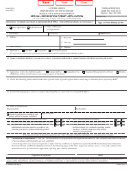 Document preview: Form 2930-1 Special Recreation Permit Application