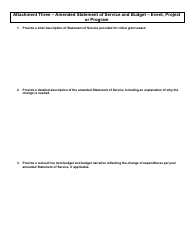 Vdf Grant Contract Amendment Request - Arizona, Page 3