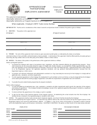 Document preview: DCAE Form APPR-102 Apprenticeship Participating Employer's Agreement - Florida