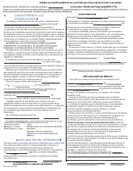 Form MED-178 Sterilization Consent Form - Colorado (English/Spanish), Page 2
