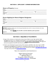Alabama Historic Cemetery Register Application - Alabama, Page 4
