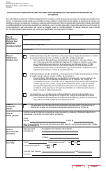 Page 17-10 Request for Voter Registration Residential Address Confidentiality - Texas (English/Spanish), Page 2