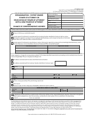 Document preview: Form PTO/SB/81B Reexamination or Supplemental Examination - Patent Owner Power of Attorney or Revocation of Power of Attorney With a New Power of Attorney and Change of Correspondence Address for Reexamination or Supplemental Examination and Patent